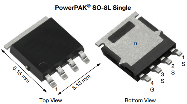机械图纸 - Vishay / Siliconix SQJA汽车用MOSFET